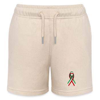 Peace for Iran - Ribbon - Kinder Organic Joggingshorts Mini Bolter von Stanley/Stella - Natur - Vorne