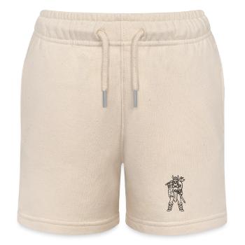 viking wife - Kids Organic Sweat Shorts by Stanley/Stella - soft Ecru - Front