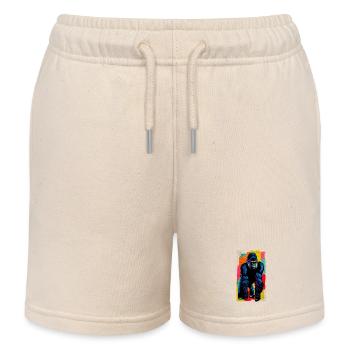 Gorilla - Kinder Organic Joggingshorts Mini Bolter von Stanley/Stella - Natur - Vorne