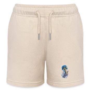 Märchenqualle und versunkener Palast - Kinder Organic Joggingshorts Mini Bolter von Stanley/Stella - Natur - Vorne