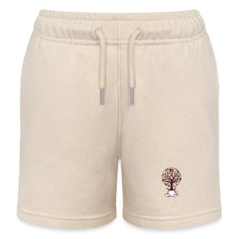 coffee tree - Kids Organic Sweat Shorts by Stanley/Stella - soft Ecru - Front