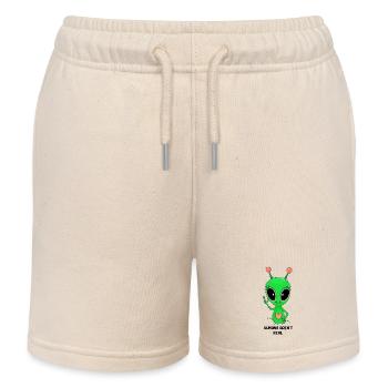 Menschen und Außerirdische - Kinder Organic Joggingshorts Mini Bolter von Stanley/Stella - Natur - Vorne