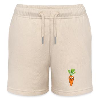 Carotte Carotte Carotte Légumes - Short de jogging enfant bio Stanley/Stella - écru doux - Devant