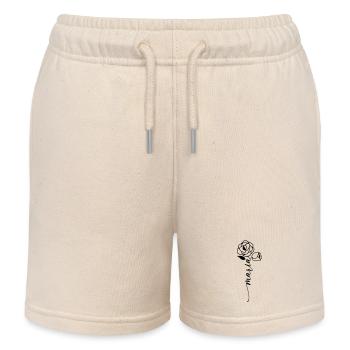 Maria Nom Prénom Nom Fleur - Short de jogging enfant bio Stanley/Stella - écru doux - Devant
