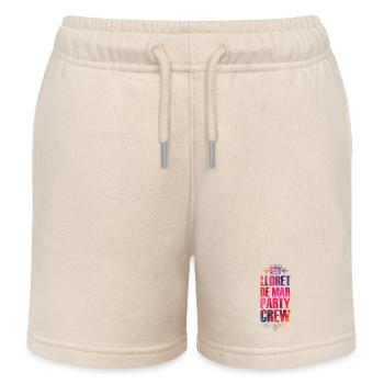 Lloret De Mar Party Crew Bunt Urlaub - Kinder Organic Joggingshorts Mini Bolter von Stanley/Stella - Natur - Vorne