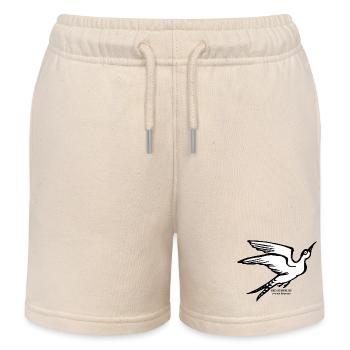 Hirondelle de lac Sterna hirundo illustration maritime - Short de jogging enfant bio Stanley/Stella - écru doux - Devant
