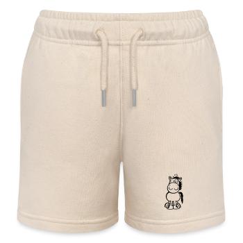 Little Horse - Kids Organic Sweat Shorts by Stanley/Stella - soft Ecru - Front