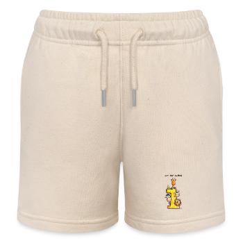 Ich bin schon Eins - Kinder Organic Joggingshorts Mini Bolter von Stanley/Stella - Natur - Vorne