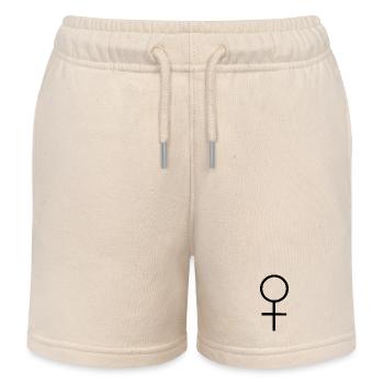 Frauentag - Kinder Organic Joggingshorts Mini Bolter von Stanley/Stella - Natur - Vorne