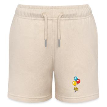 Poussin ballon - Short de jogging enfant bio Stanley/Stella - écru doux - Devant