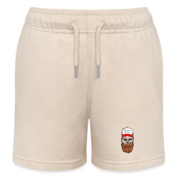 Bärtiger Papa - Kinder Organic Joggingshorts Mini Bolter von Stanley/Stella - Natur - Vorne