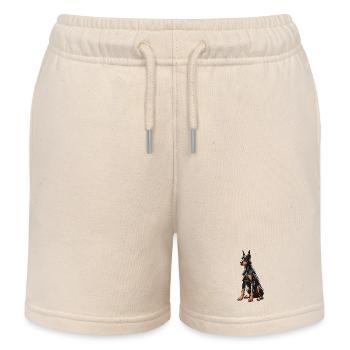 Dobermann - Kinder Organic Joggingshorts Mini Bolter von Stanley/Stella - Natur - Vorne