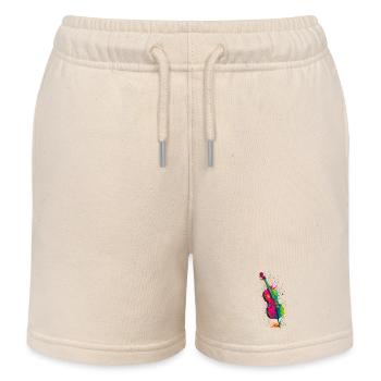 Cello Splash - Kids Organic Sweat Shorts by Stanley/Stella - soft Ecru - Front