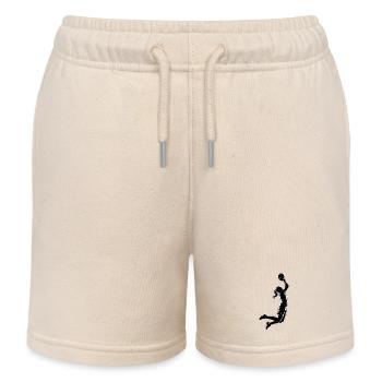 Damen Basketball Dunk - Cooles Silhouette Logo - Kinder Organic Joggingshorts Mini Bolter von Stanley/Stella - Natur - Vorne