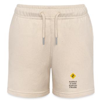 Respekt. Keine Einbahnstraße - Kinder Organic Joggingshorts Mini Bolter von Stanley/Stella - Natur - Vorne