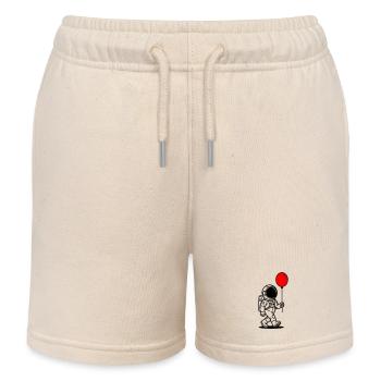 Astronaute avec ballon - Short de jogging enfant bio Stanley/Stella - écru doux - Devant