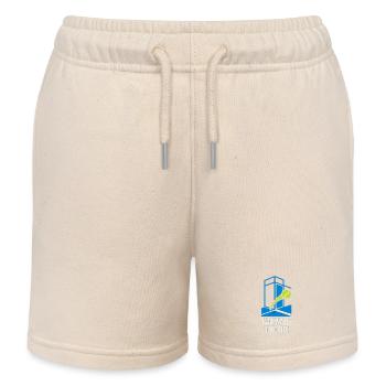Two Walls, One Life, Tennis Match - Kids Organic Sweat Shorts by Stanley/Stella - soft Ecru - Front