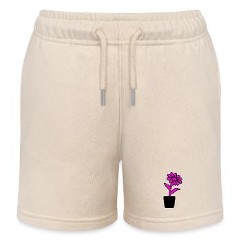 Blume - Kinder Organic Joggingshorts Mini Bolter von Stanley/Stella - Natur - Vorne