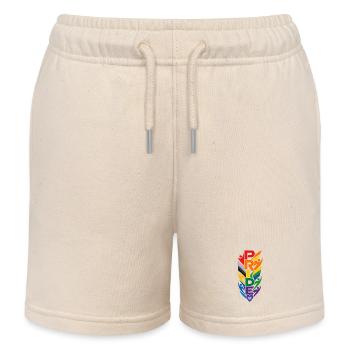 Pride Rainbow T-Shirt CSD Parade Diversity - Kids Organic Sweat Shorts by Stanley/Stella - soft Ecru - Front