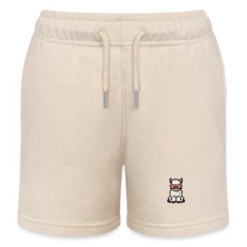 Alpaga Lama Cool BD - Short de jogging enfant bio Stanley/Stella - écru doux - Devant