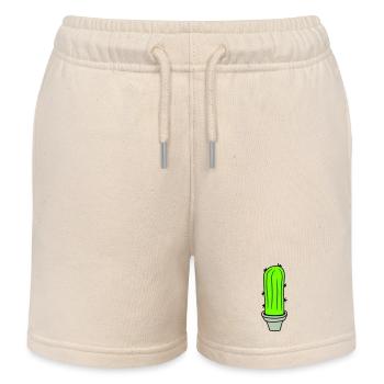 Cactus Plante Épineux Épineux Déserts Cactus - Short de jogging enfant bio Stanley/Stella - écru doux - Devant