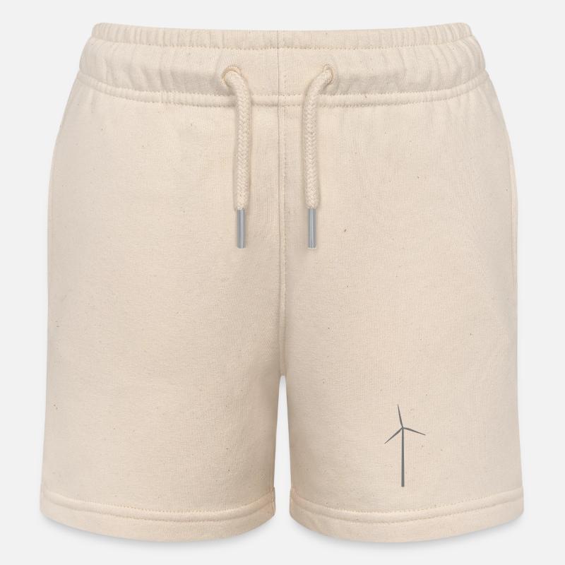 Éolienne Éolienne Éolienne - Short de jogging enfant bio Stanley/Stella - écru doux