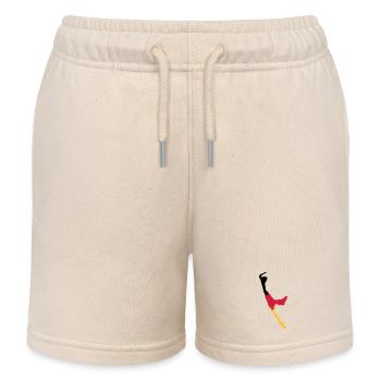 Sylt Puzzle - schwarz rot gold - Kinder Organic Joggingshorts Mini Bolter von Stanley/Stella - Natur - Vorne
