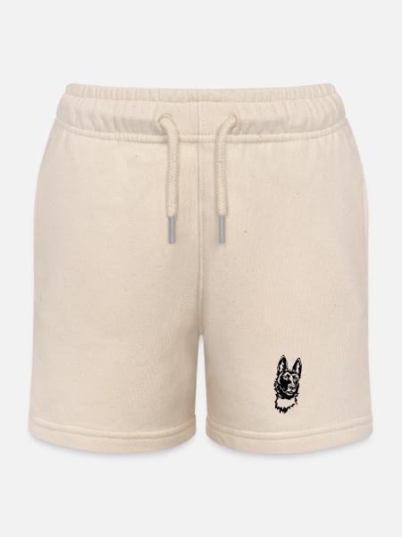 La tête de Malinoi - Short de jogging enfant bio Stanley/Stella - écru doux