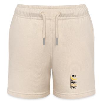 ONE BANANA a day keeps the doctor away - Kids Organic Sweat Shorts by Stanley/Stella - soft Ecru - Front