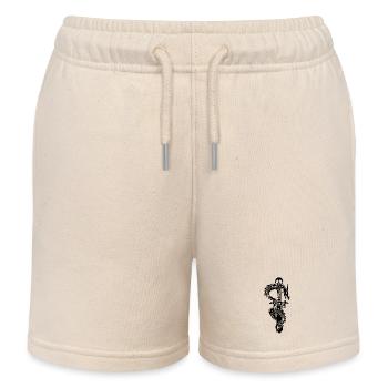 Der schwarze Drache und das Schwert - Kinder Organic Joggingshorts Mini Bolter von Stanley/Stella - Natur - Vorne