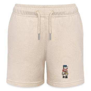 Funny Cycling Cat KOM Polka Pois Jersey - Short de jogging enfant bio Stanley/Stella - écru doux - Devant