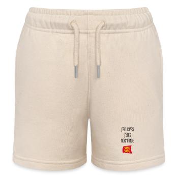 Humour Normandie J'peux pas j'suis Normande - Short de jogging enfant bio Stanley/Stella - écru doux - Devant