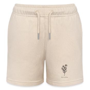 Fleur sauvage - Short de jogging enfant bio Stanley/Stella - écru doux - Devant