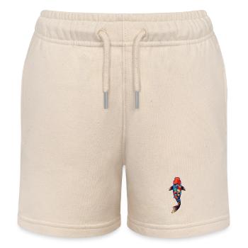 Calm as a koi - Kids Organic Sweat Shorts by Stanley/Stella - soft Ecru - Front