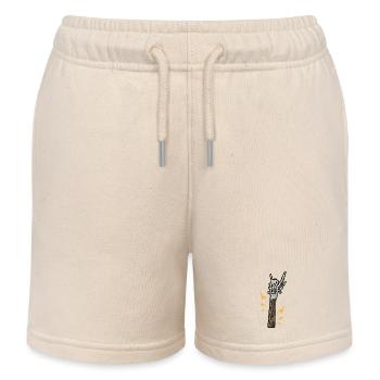 Gitarre Skelett Rock - Kinder Organic Joggingshorts Mini Bolter von Stanley/Stella - Natur - Vorne
