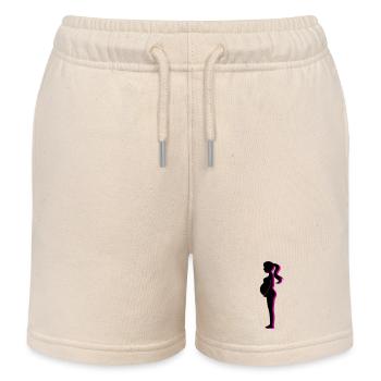 Femme Grossesse Bébé - Short de jogging enfant bio Stanley/Stella - écru doux - Devant