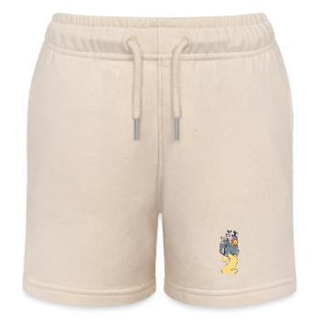 Zweiter Geburtstag Zootiere Comic I Geschenk - Kinder Organic Joggingshorts Mini Bolter von Stanley/Stella - Natur - Vorne
