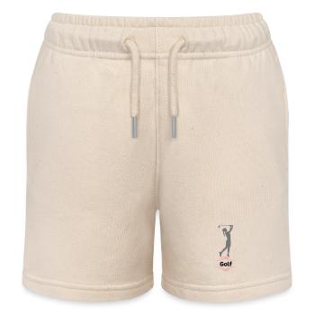 golf - Kids Organic Sweat Shorts by Stanley/Stella - soft Ecru - Front