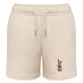 Chien avec os - Short de jogging enfant bio Stanley/Stella - écru doux - Devant