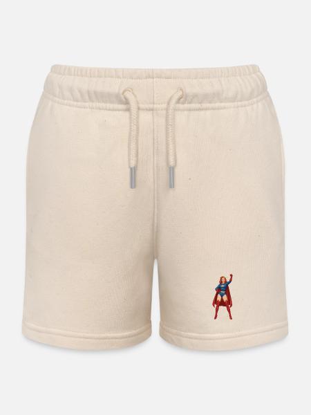 Superfrau - Kinder Organic Joggingshorts Mini Bolter von Stanley/Stella - Natur
