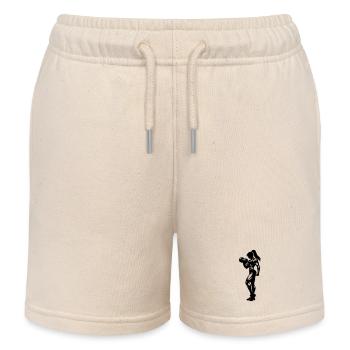 Bodybuilder Woman Fitness - Short de jogging enfant bio Stanley/Stella - écru doux - Devant