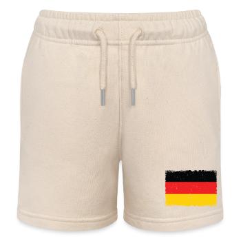 Grunge Deutsche Flagge - Kinder Organic Joggingshorts Mini Bolter von Stanley/Stella - Natur - Vorne
