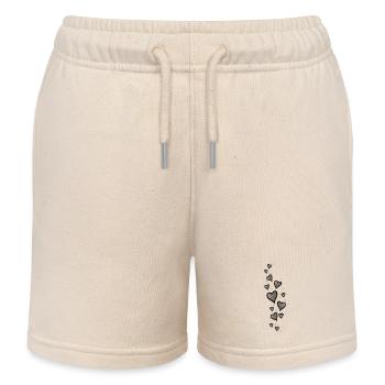 Coeur Paillettes Coeur Paillettes - Short de jogging enfant bio Stanley/Stella - écru doux - Devant