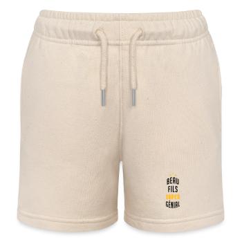 Stieftochter / Schwiegersohn / Sohn / Tochter - Kinder Organic Joggingshorts Mini Bolter von Stanley/Stella - Natur - Vorne