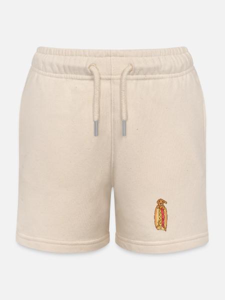 Chien de saucisse - Short de jogging enfant bio Stanley/Stella - écru doux