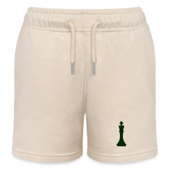 King Chess Piece - Kids Organic Sweat Shorts by Stanley/Stella - soft Ecru - Front
