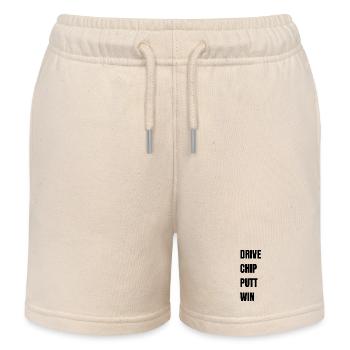 Golf Drive Chip Putt Win - Kinder Organic Joggingshorts Mini Bolter von Stanley/Stella - Natur - Vorne