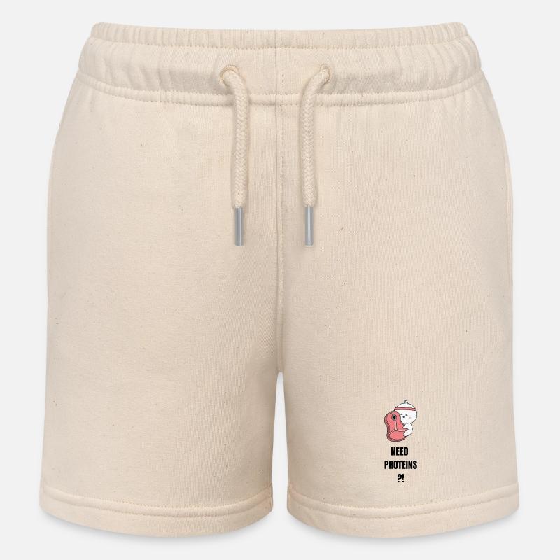 Need Proteins - Kinder Organic Joggingshorts Mini Bolter von Stanley/Stella - Natur