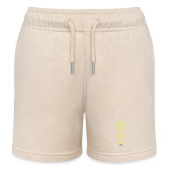 Dein Wissen Steht Dir Nicht Im Weg - Kinder Organic Joggingshorts Mini Bolter von Stanley/Stella - Natur - Vorne