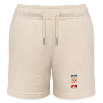 Dann gewinnst du - Kinder Organic Joggingshorts Mini Bolter von Stanley/Stella - Natur - Vorne